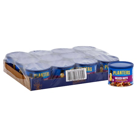 Planters Mixed Nuts Less Than 50% Peanut 10.3 Oz. Can, PK12